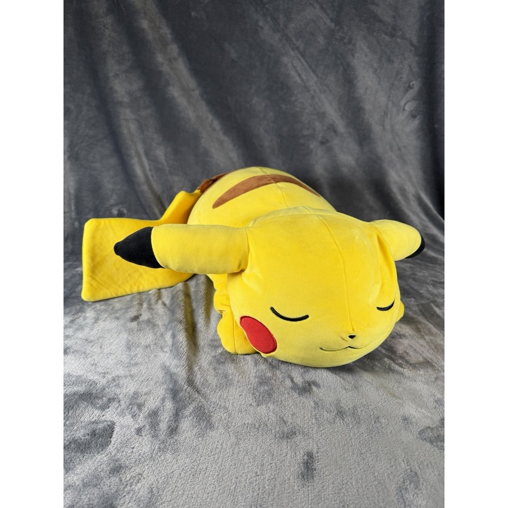 Pokemon Sleeping Pikachu Plush 18" Pillow Jazwares 2023 Nintendo PKW2965